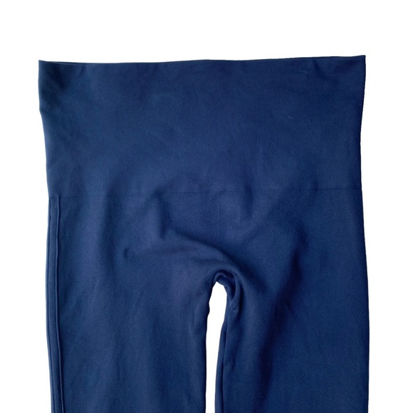 Spanx Leggings Size XL Look At Me Now Black High Rise Cropped Seamless Ponte - Picture 5 of 12